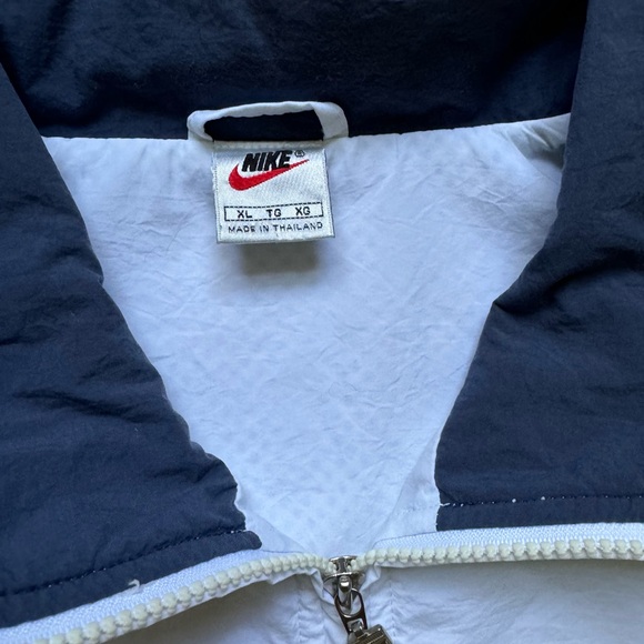 Vintage Nike Drill Jacket 90s Track Top Tenis Y2K XL - Picture 8 of 8